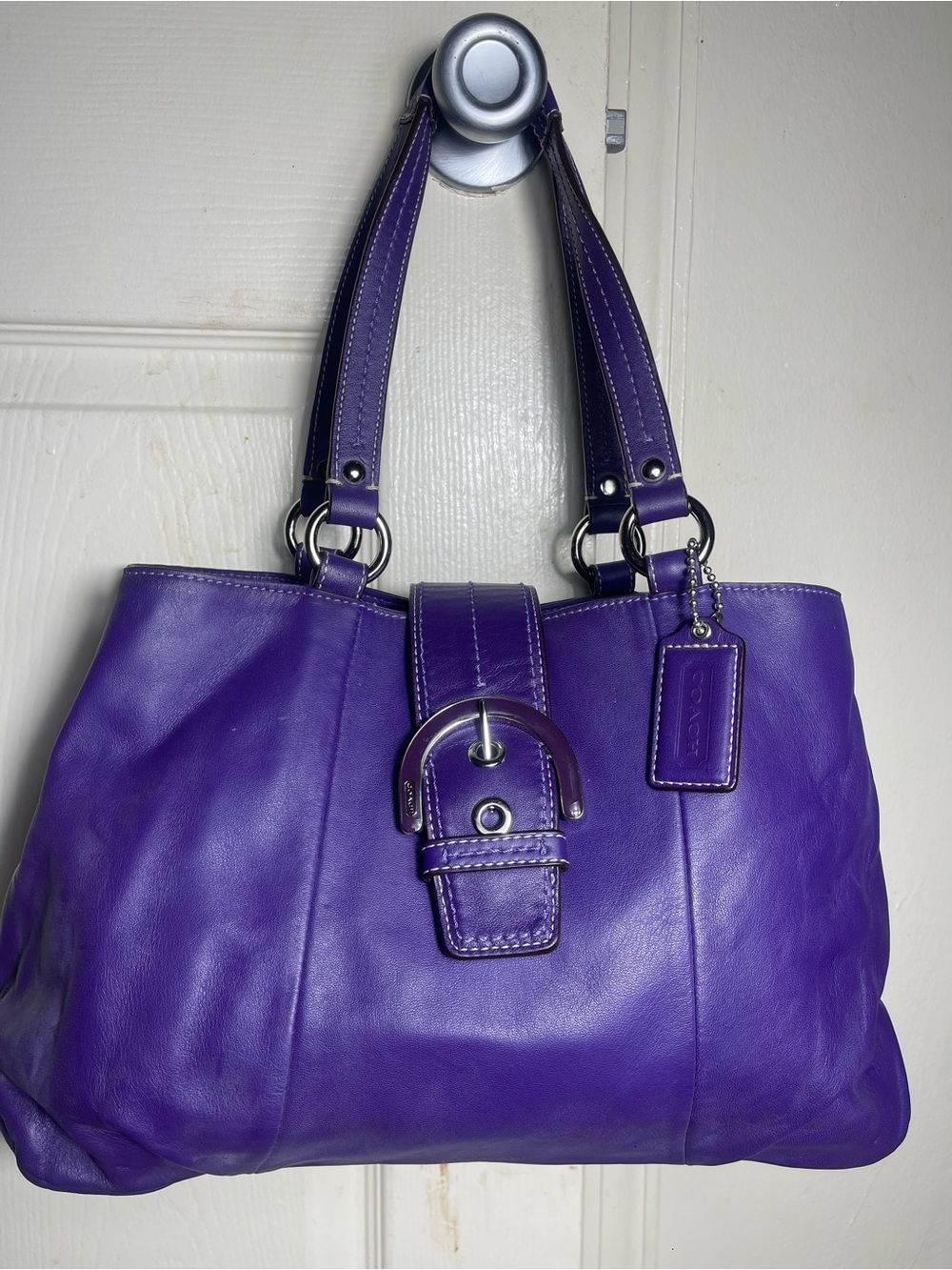Coach Purple Vintage Soho East West Tote F18751